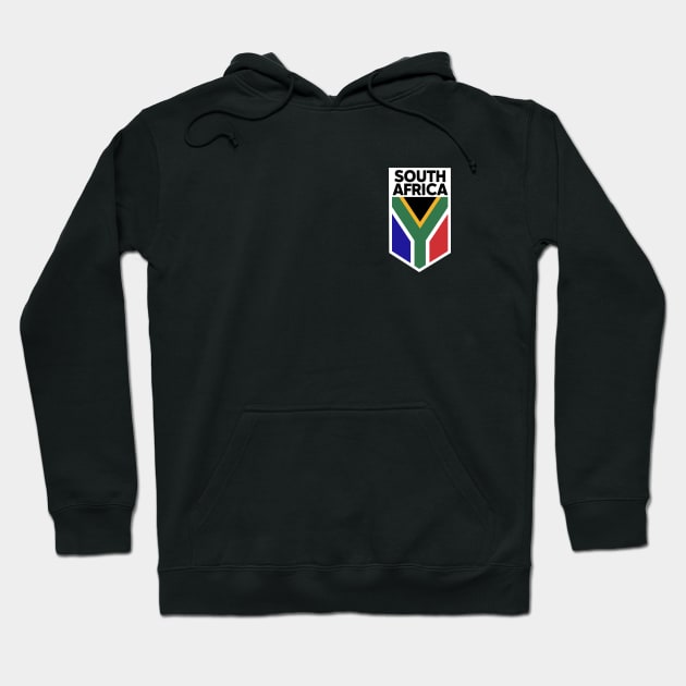 South Africa Flag Emblem Hoodie by SLAG_Creative